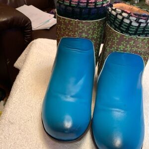 Socofy Boho Retro Embellished Turquoise Multi Colored Ankle Boot size 41/9.